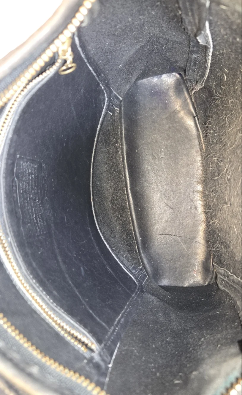 Vintage Coach Black Leather Shoulder Bag - Picture 10 of 12